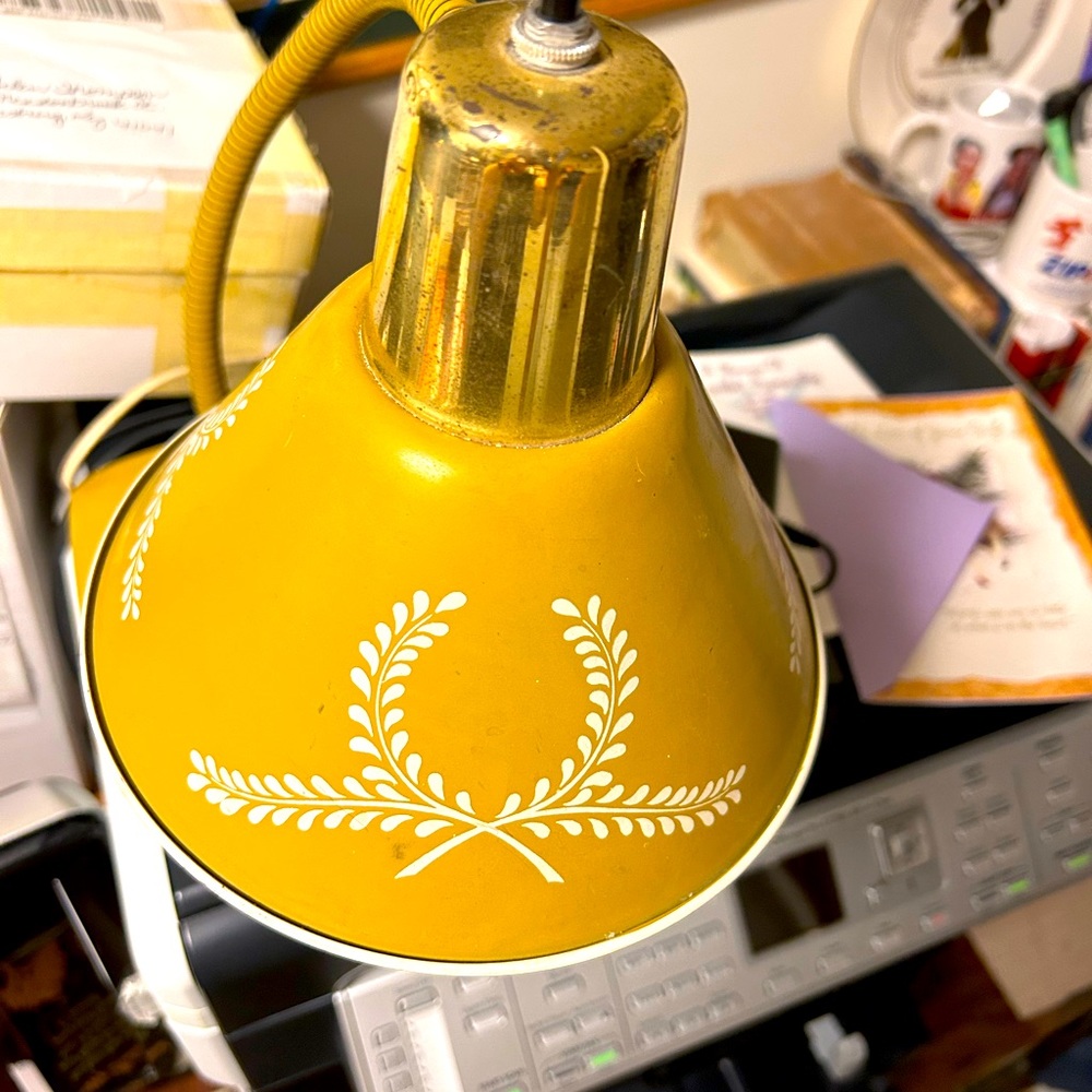 Vintage Gold Desk Lamp - Picture 1 of 3